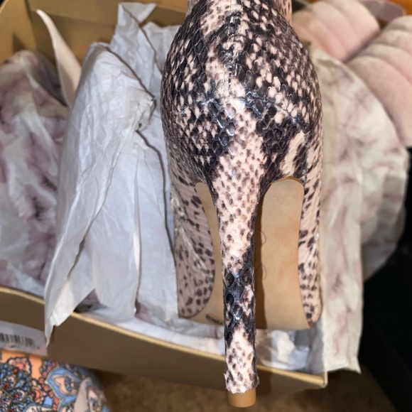 Python black/tan booties - Picture 5 of 9